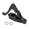Black CNC finger throttle clutch lever for 7/8 in handlebar, includes mounting nuts