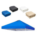 Replacement canopy top cover, folded bundles in blue, black, white, and beige colors