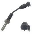 Brake pressure switch with black wiring harness and metal threaded sensor tip