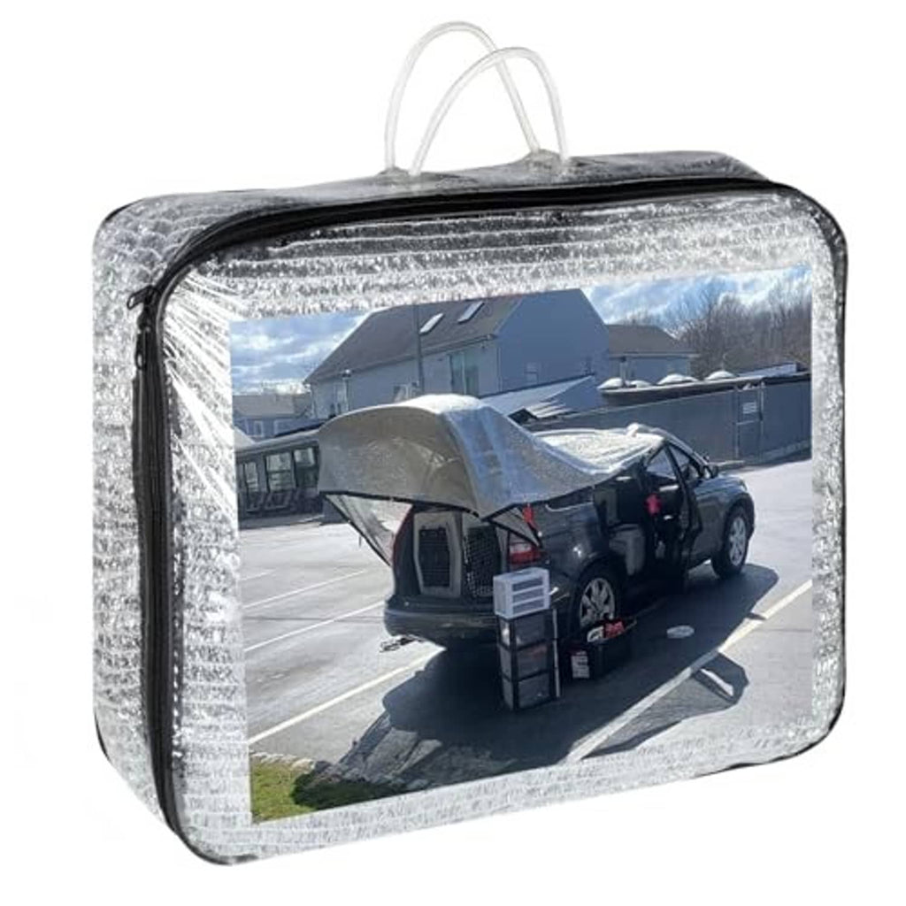 Reflective aluminet shade cloth in storage bag, silver reflective fabric with zip front