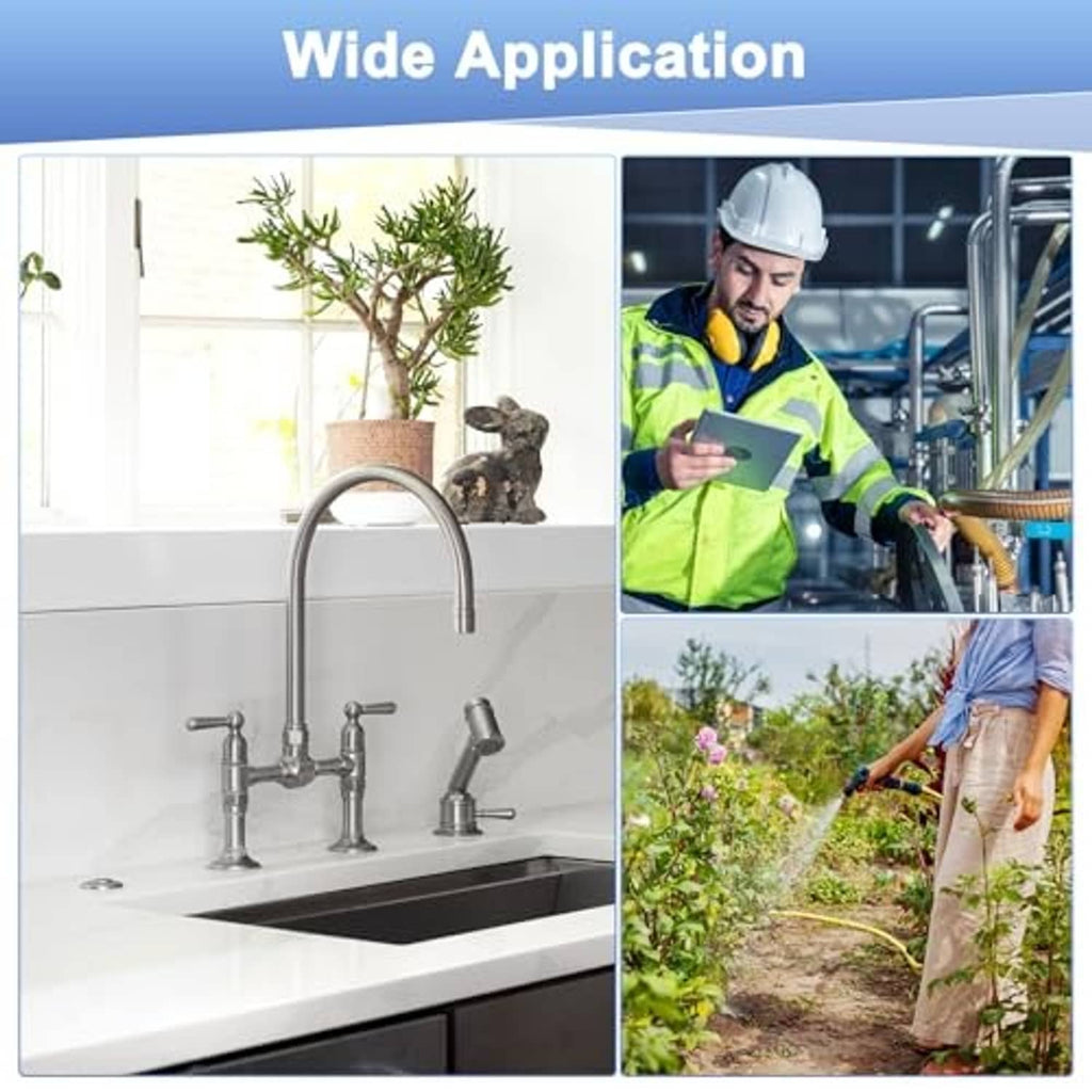 Hex locknuts on plumbing fixtures, wide application for home water lines