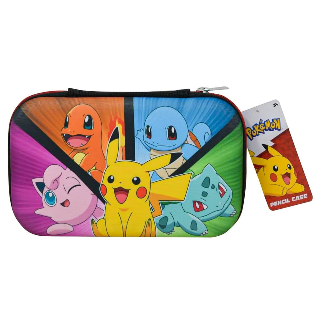 Pokémon pencil case with zipper and colorful character print