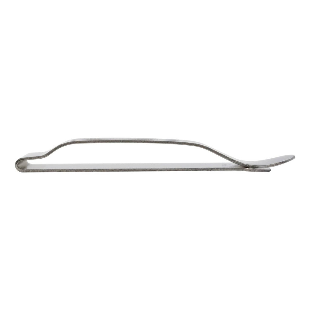 Silver universal pocket clip, slim metal clip with curved handle