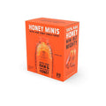 Nate's Honey Minis 20-count carton with single-serve raw & unfiltered honey bottle