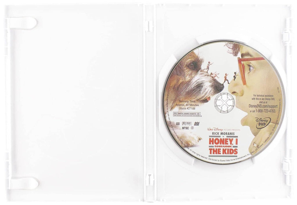 DVD disc inside case with red title and boy-and-dog artwork
