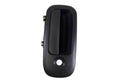 Textured black exterior door handle with round keyhole, front right position