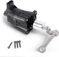 Turbo wastegate valve actuator solenoid with metal lever and black electrical connector