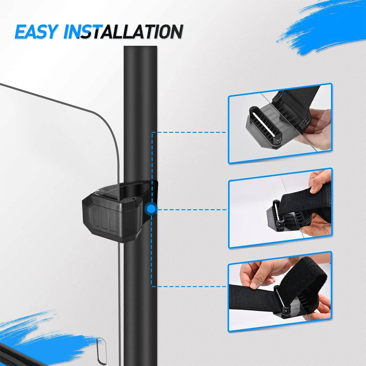 Windshield windscreen mounting clips and brackets for easy installation