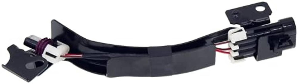Cam position sensor connector with black cable, white terminals, and multi-pin plug.