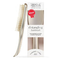 Champagne gold detangling hairbrush with two-tier bristle teeth, full size