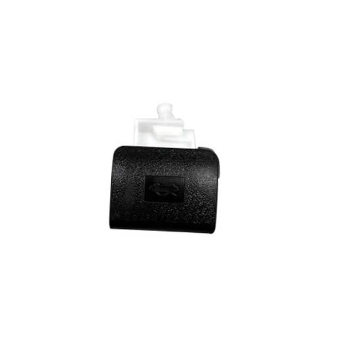 Black hood release latch handle with mounting tab