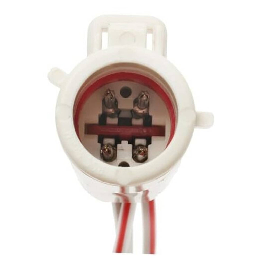 AC compressor clutch pigtail wiring harness connector with 4-pin terminal opening