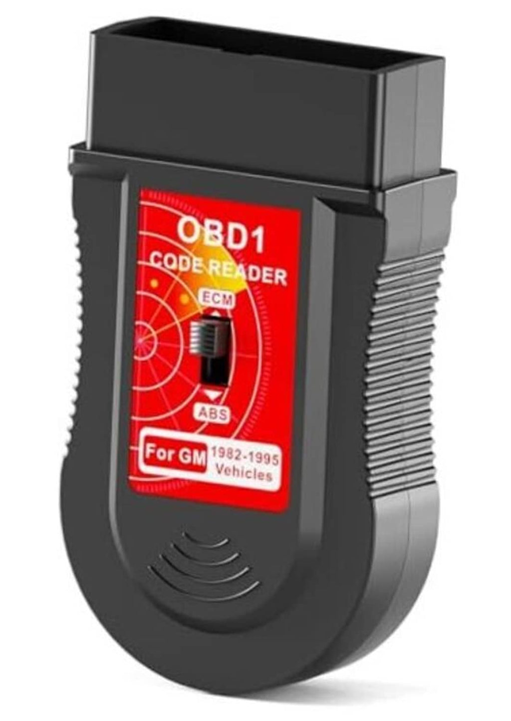 OBD1 code reader scanner with red label and black diagnostic housing