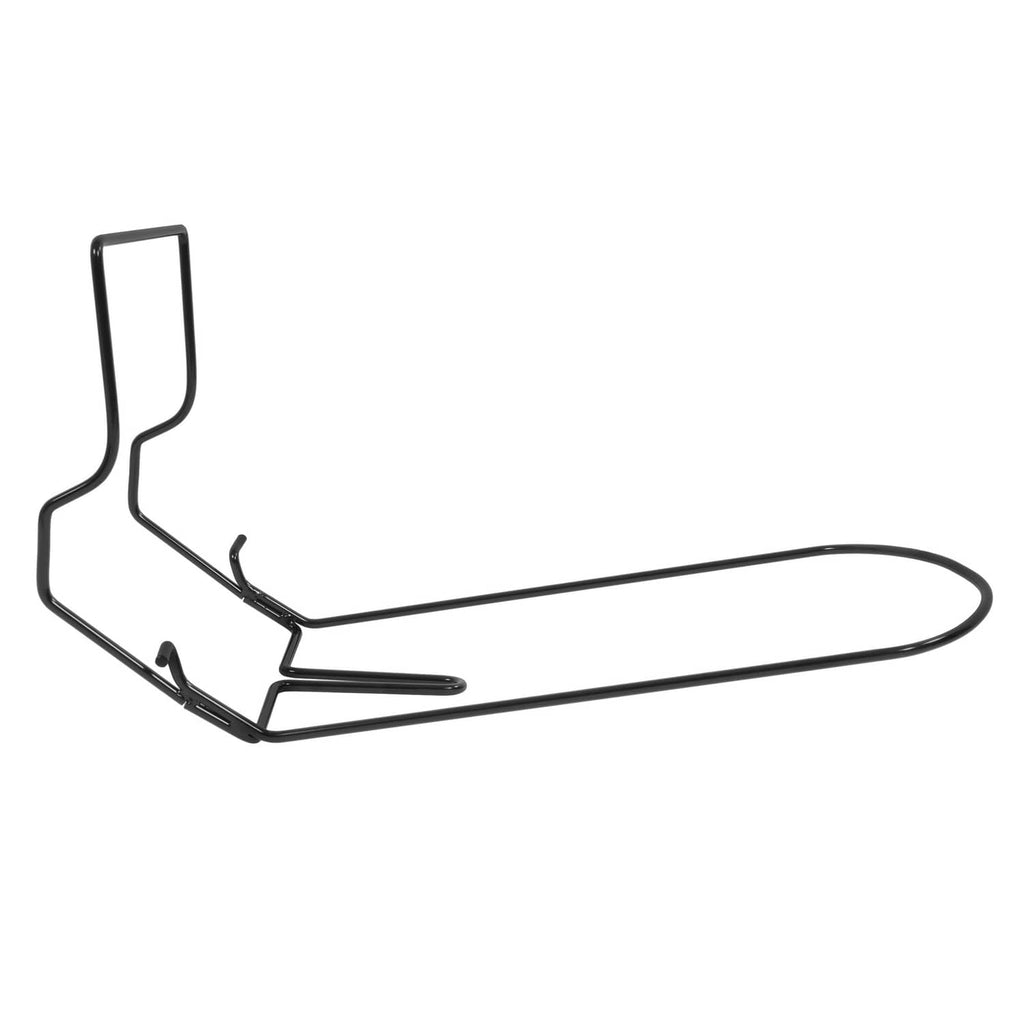 Lawn mower grass bag frame, black metal wire base and side support brackets