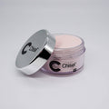 Matte pink Chisel nail art solid gel jar with silver lid, 2oz