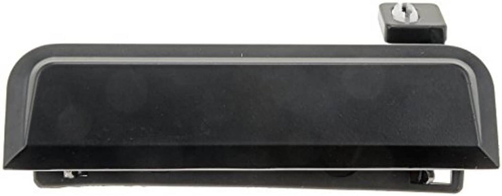 Exterior door handle for driver-side (LH), dark gray/black, front-facing view