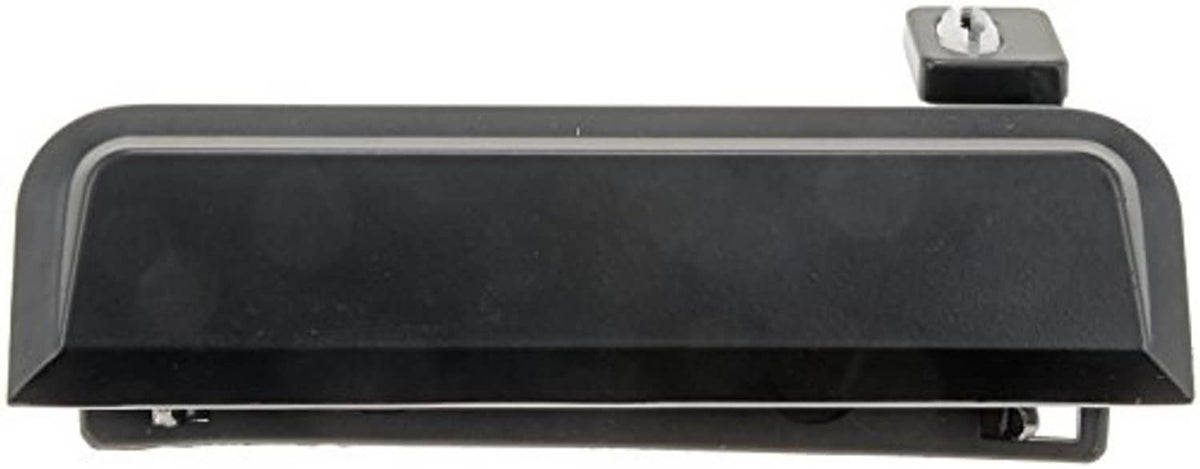 Exterior door handle for driver-side (LH), dark gray/black, front-facing view