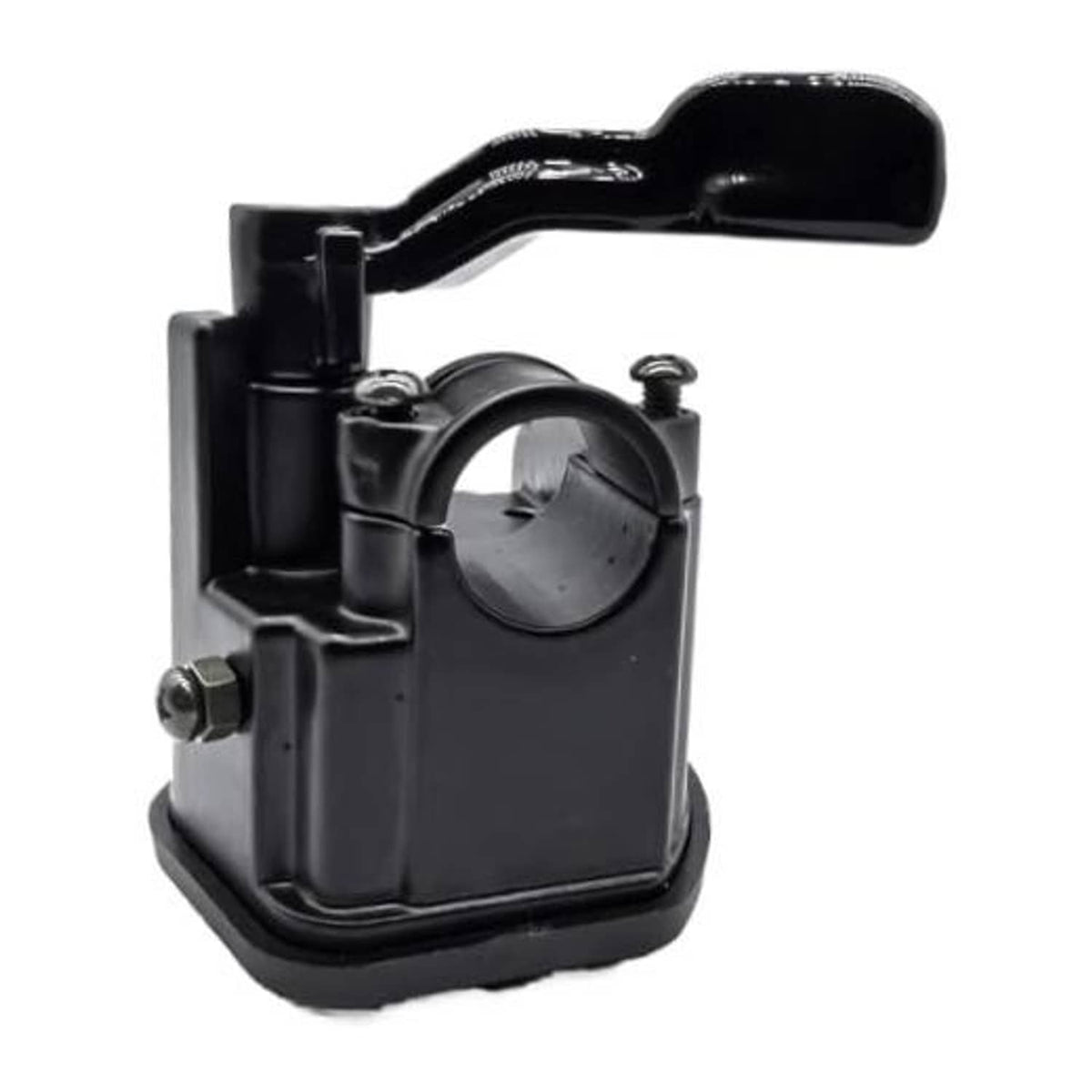 Thumb throttle control lever assembly, black housing with mounted lever and cap
