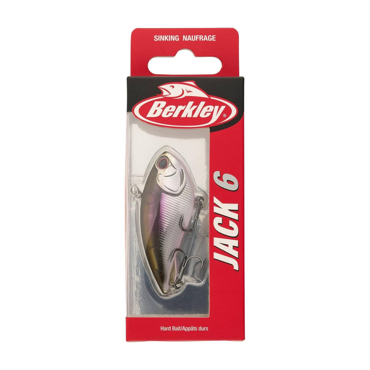 Berkley Jack 6 sinking lure blister pack with red and black label