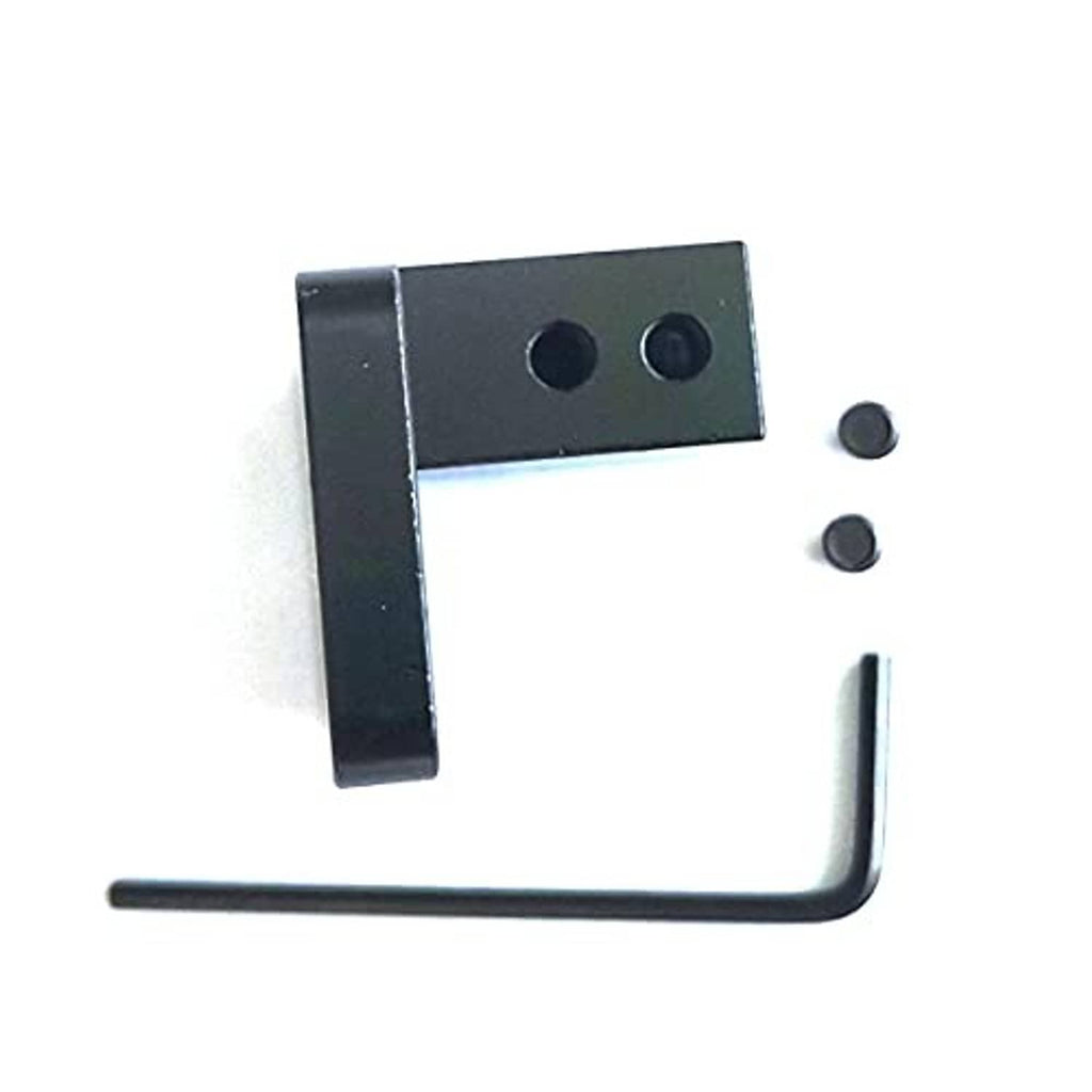 Black hood latch release handle bracket with two screws and hex key
