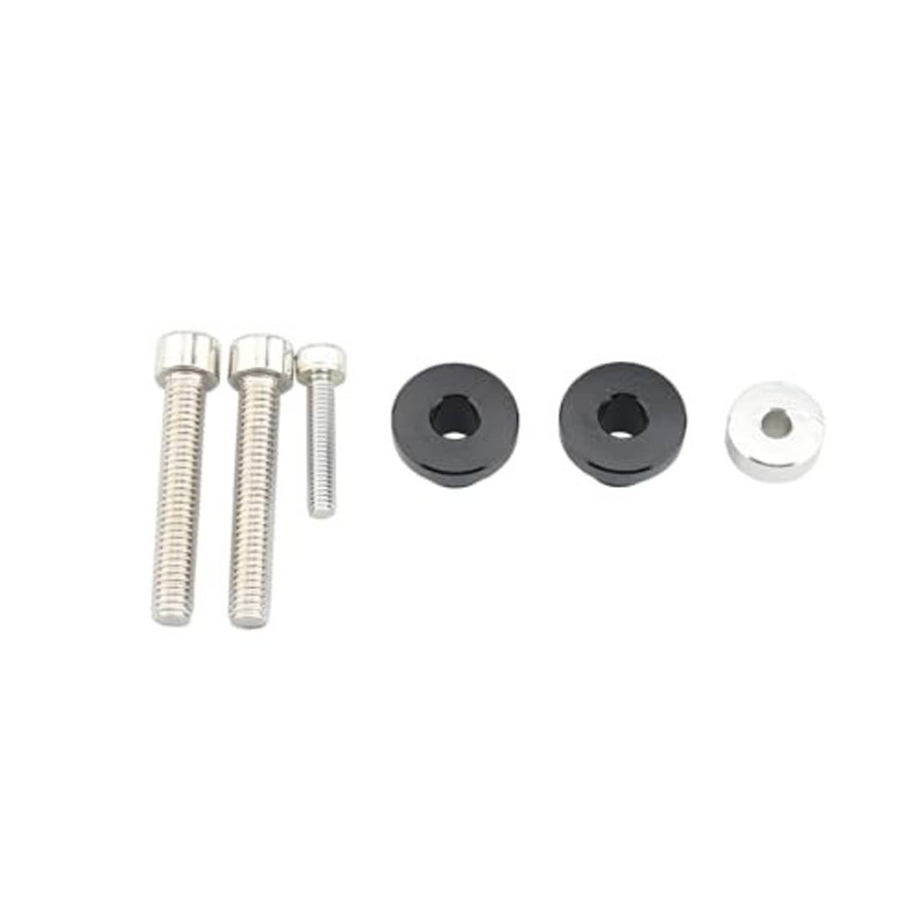 Mounting hardware set: screws and bushings for motorcycle luggage rack bracket