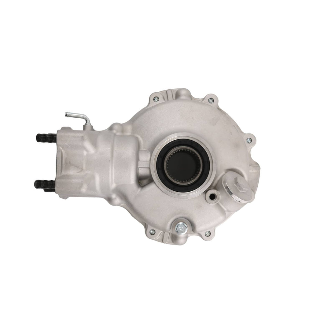 Rear differential wheel hub assembly with axle shaft and mounting flange