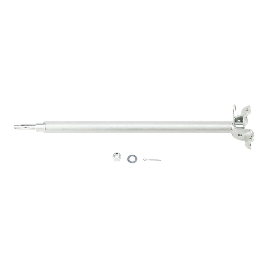 Horizontal steering stem shaft with top clamp bracket and included hardware set