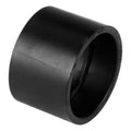 Black ABS DWV solvent-weld coupling hub, 1-1/2 in, front socket opening
