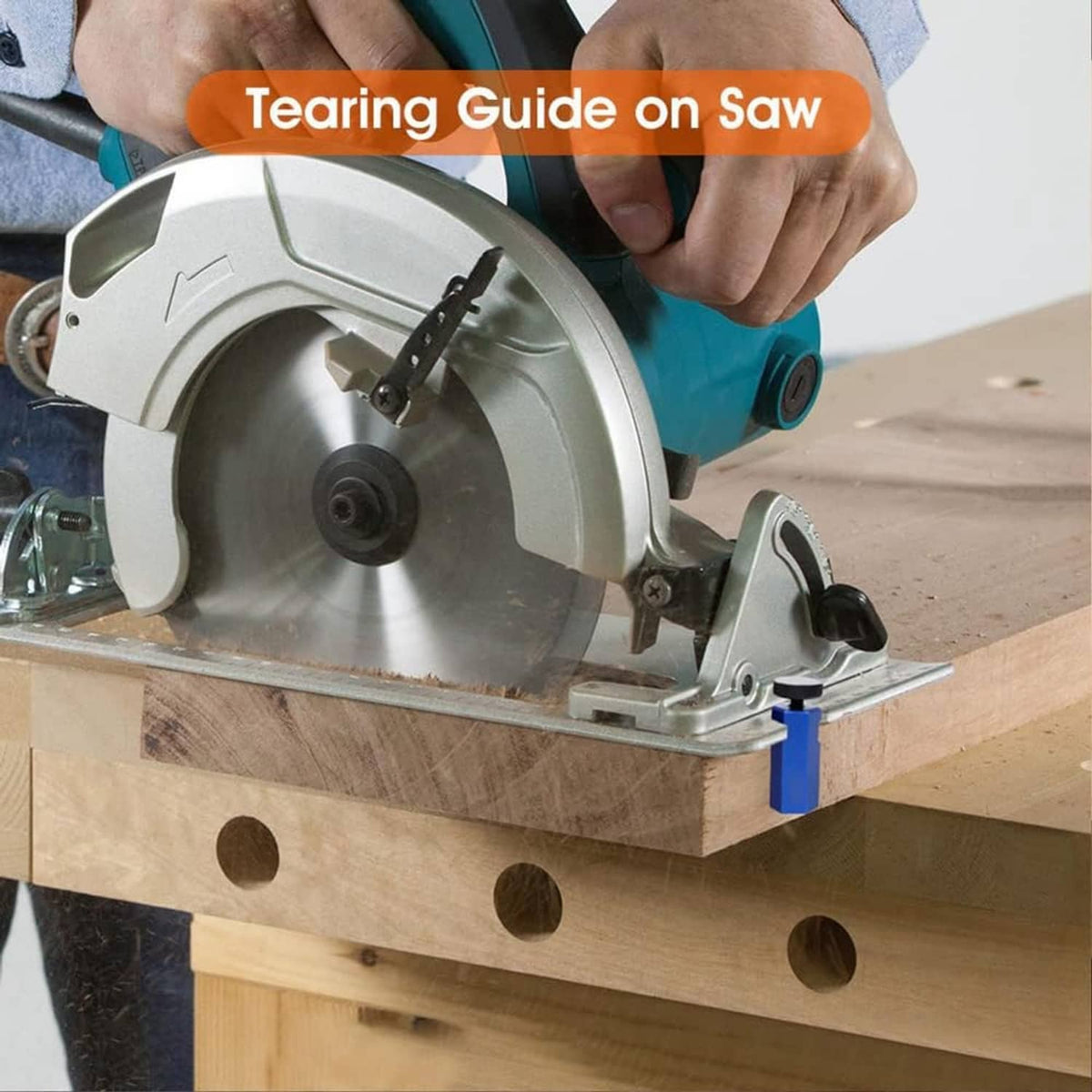 Stair gauge attachment clamped to a miter saw workpiece for consistent stair layout