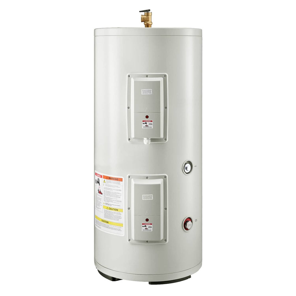 Uimoso electric water heater with T&P valve fitting on top and two access panels
