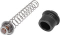 Thermal regulator kit: metal spring with threaded black rubber end connector