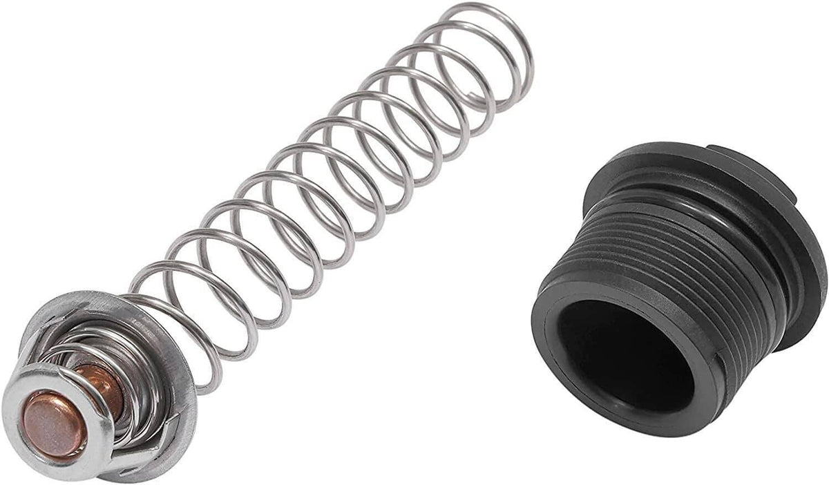 Thermal regulator kit: metal spring with threaded black rubber end connector