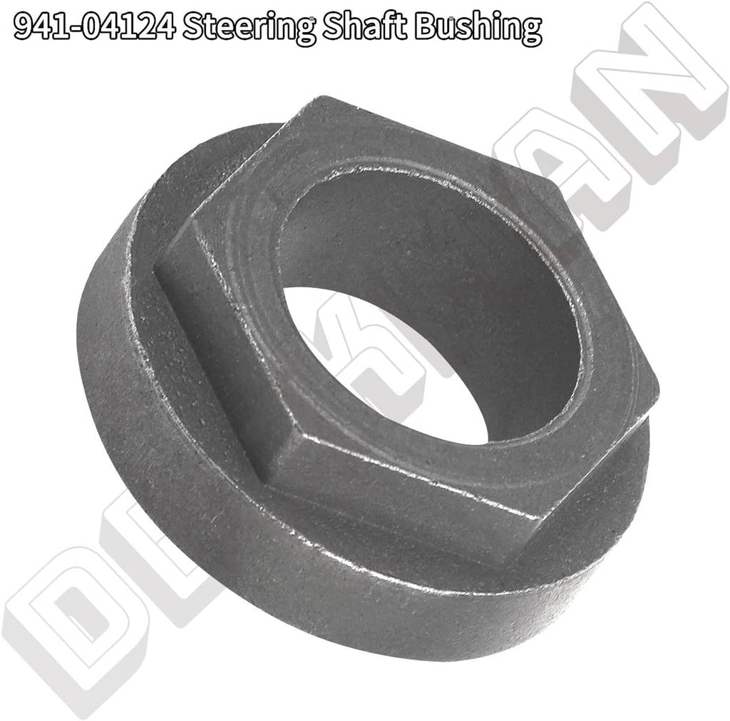 Steering shaft bushing, dark gray hex sleeve with central hole