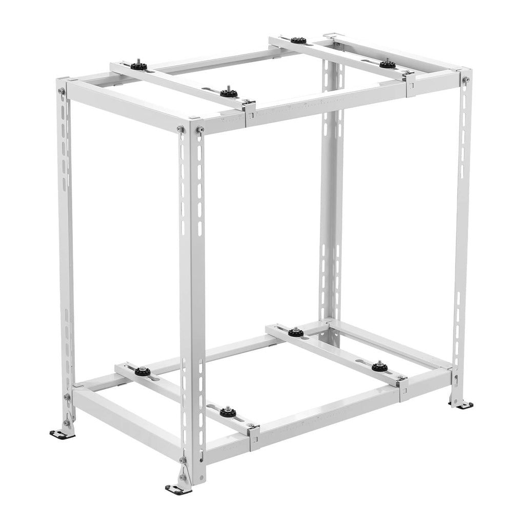 Uimoso mini split ground stand, dual-level metal frame with mounting rails