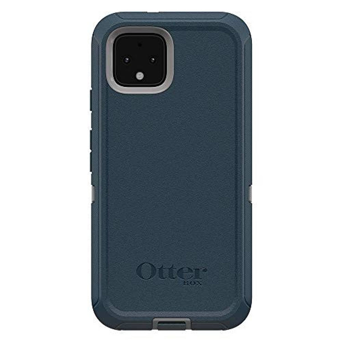 OtterBox Defender Series Pixel 4 case, dark blue textured back and camera cutout