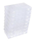 Clear plastic 36-grid bead organizer box, stacked lids for small parts storage