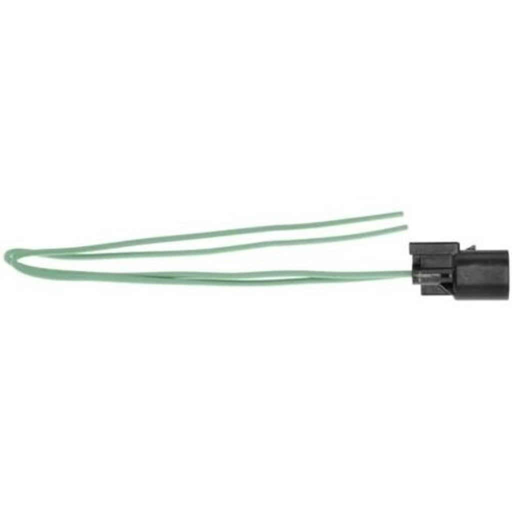 ABS wheel speed sensor wiring pigtail with green wires and gray connector plug end