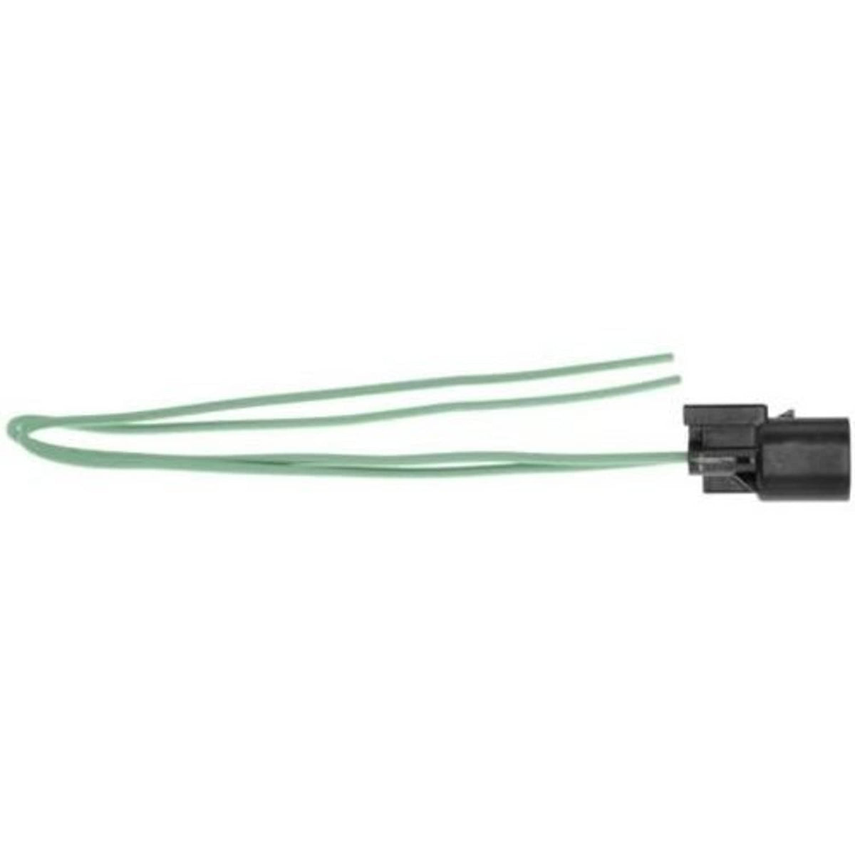 ABS wheel speed sensor wiring pigtail with green wires and gray connector plug end