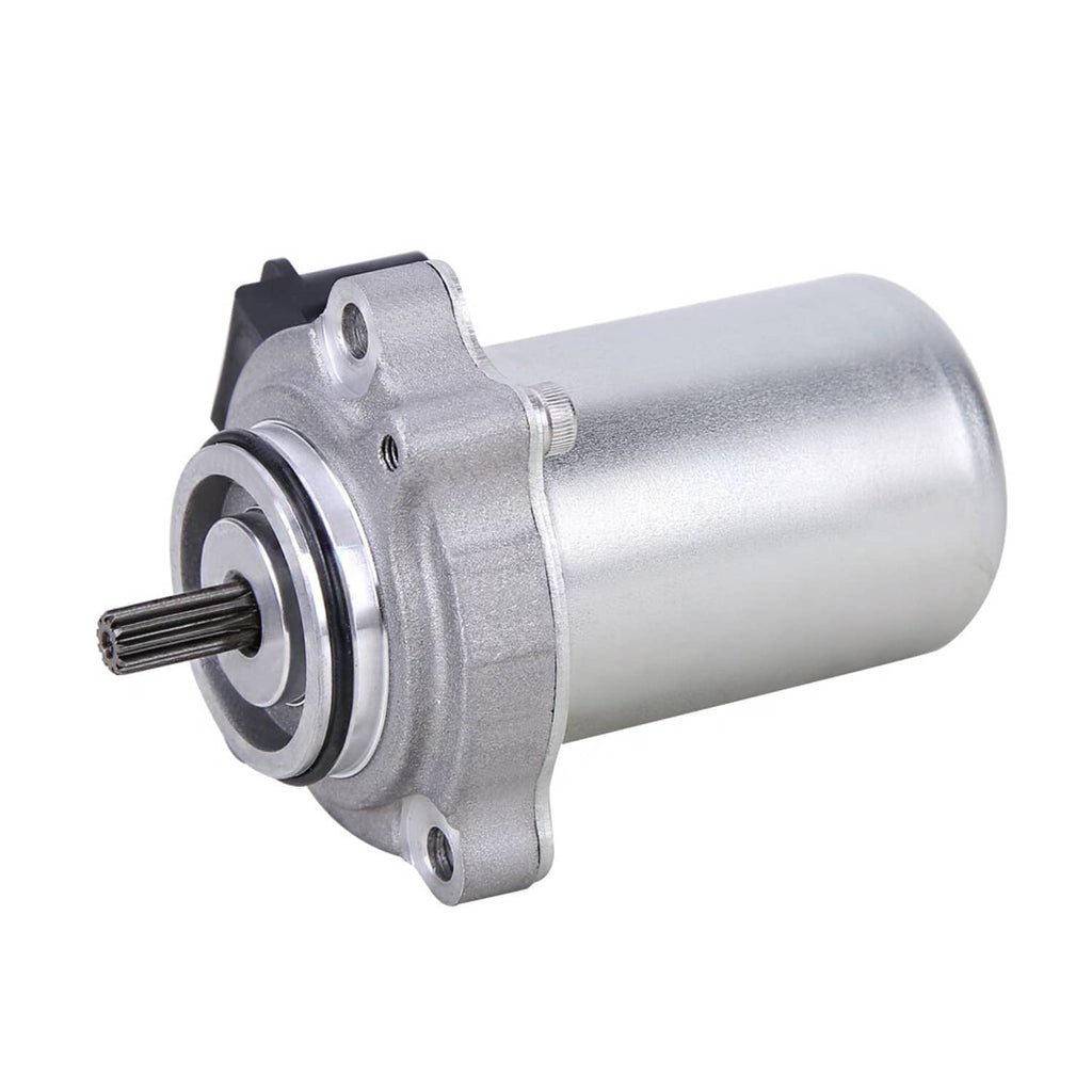 Shift motor with output shaft and silver housing, front three-quarter view
