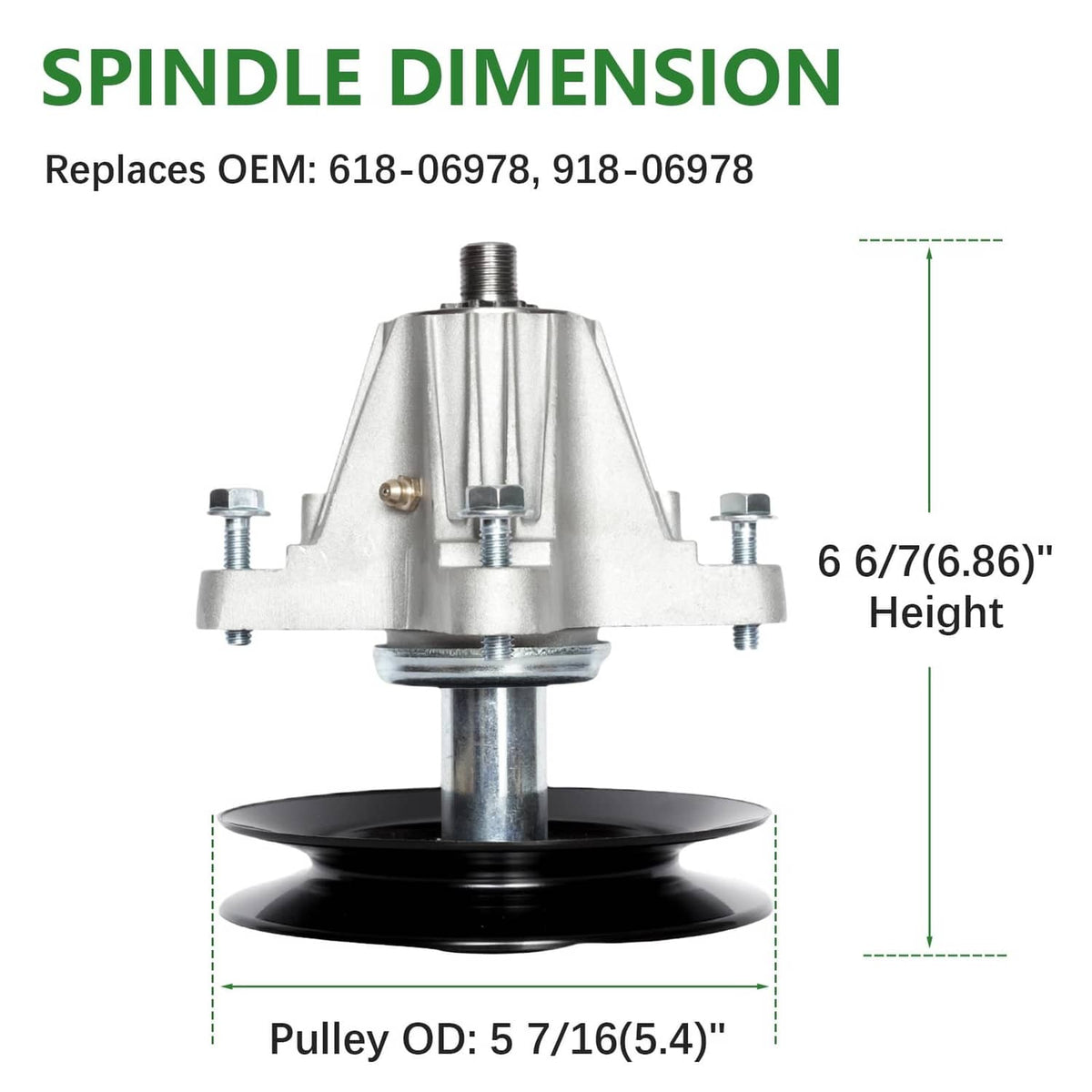 RivetOak JYLEYJ 618-06978 918-06978 Spindle Assembly Fits 54" Mower Deck Cub 1Spindle