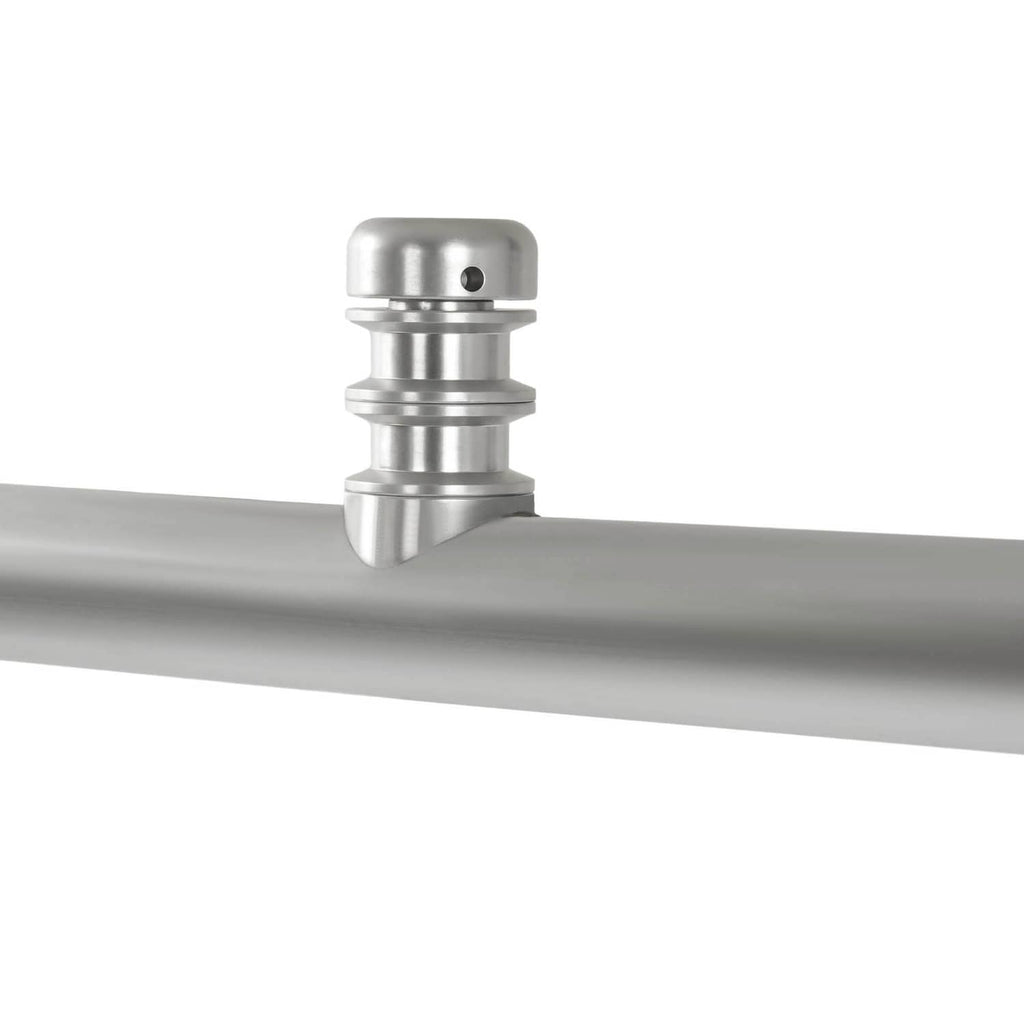 Aluminum wakeboard tower mounting clamp with bolt cap for secure installation