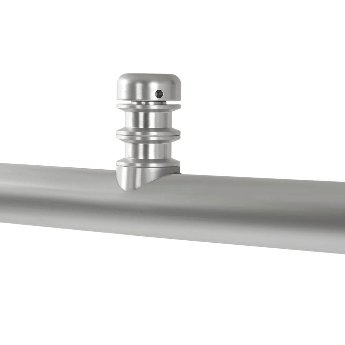 Aluminum wakeboard tower mounting clamp with bolt cap for secure installation