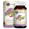 Multivitamin bottle with white cap and matching women’s box package