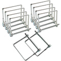 Metal wire lock safety coupler pin set with retaining clip, 1/4 in