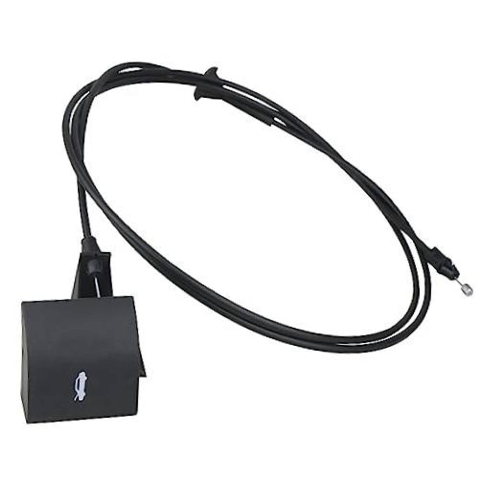 Black hood release cable with handle and metal release end