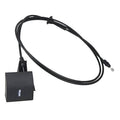 Black hood release cable with handle and metal release end