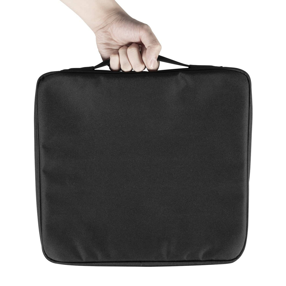 Square black storage bag with handle for soft vinyl tonneau cover
