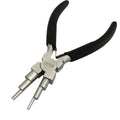 Black bail making pliers with 6-step forming jaws and pin set