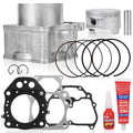 Engine top end rebuild kit: piston, piston rings, gasket set, cylinder and sealant tube
