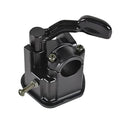 Black thumb throttle replacement housing with curved lever and mounting screws